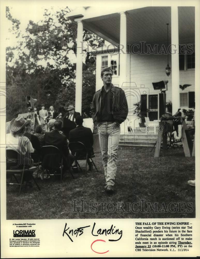 1981 Press Photo Ted Shackelford, series star of &quot;Knots Landing&quot; - nop43670-Historic Images