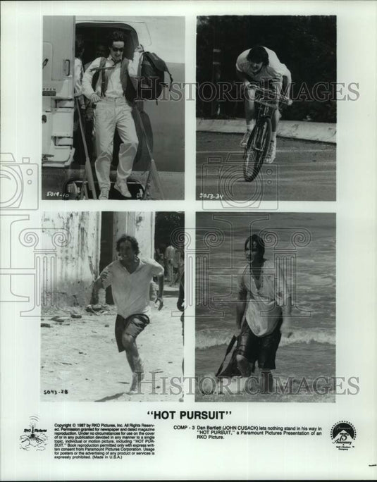 1987 Press Photo John Cusack stars as Dan Bartlett in "Hot Pursuit" - nop43748-Historic Images