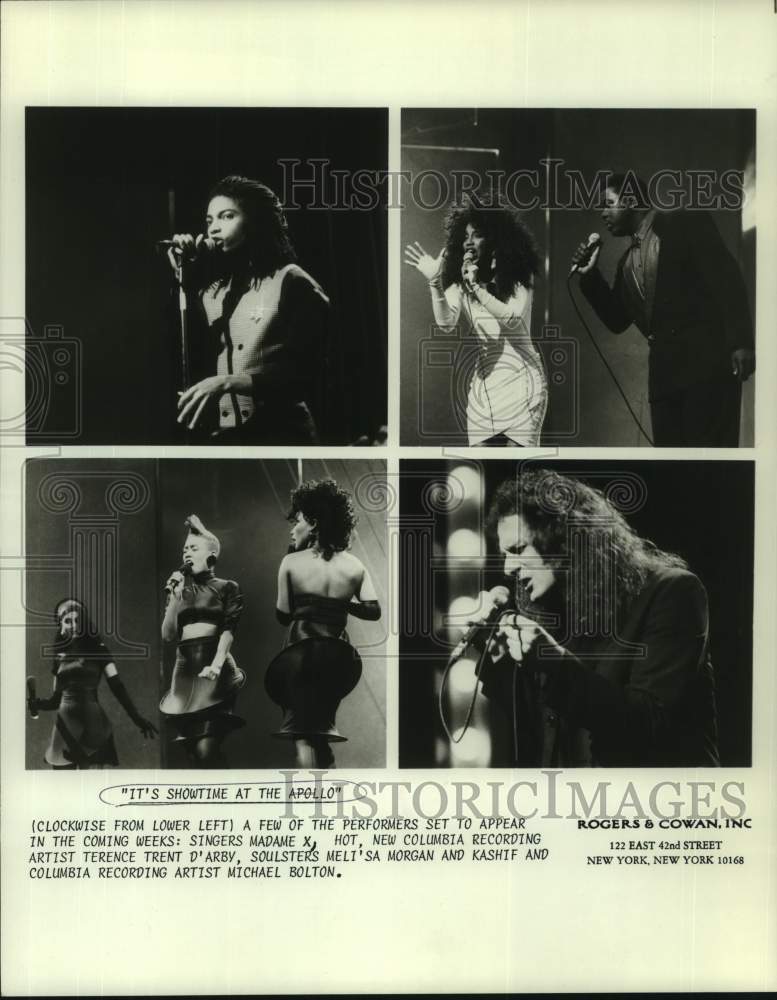 1987 Singers Madame X, HOT, Soulsters and Michael Bolton - Historic Images