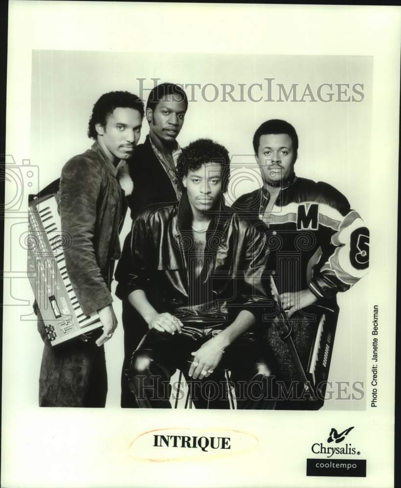 1987 Four members of the band Intrique - Historic Images