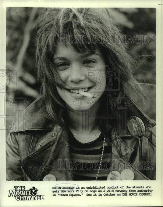 1981 Press Photo Actress Robin Johnson in "Times Square" movie closeup-Historic Images
