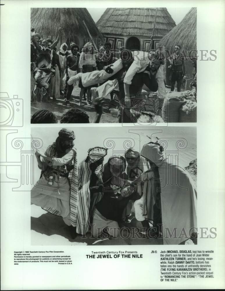 1985 Press Photo Actor Michael Douglas, co-stars in &quot;The Jewel of the Nile&quot;-Historic Images