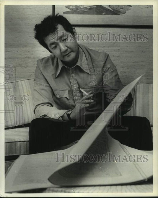1974 Press Photo Conductor Hiroyuki Iwaki - Historic Images