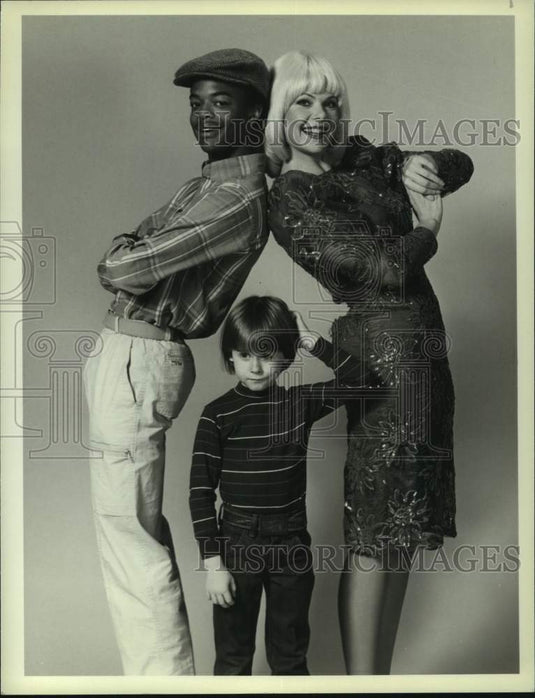 1984 Press Photo Ann Jillian, Todd Bridges and Danny Cooksey, on NBC TV shows.-Historic Images