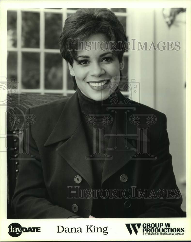 1998 Press Photo Dana King, Host of Day &amp; Date - nop44693-Historic Images