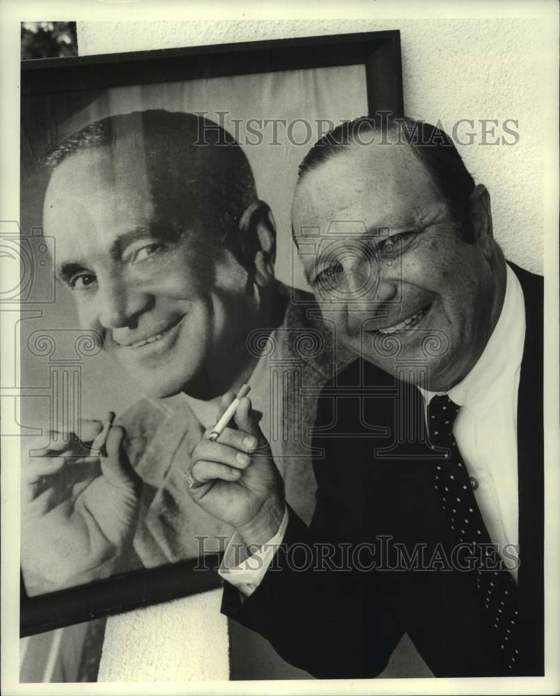 1969 Press Photo Picture of Singer Al Jolson with son Al Jolson, Jr. - nop44719 - Historic Images