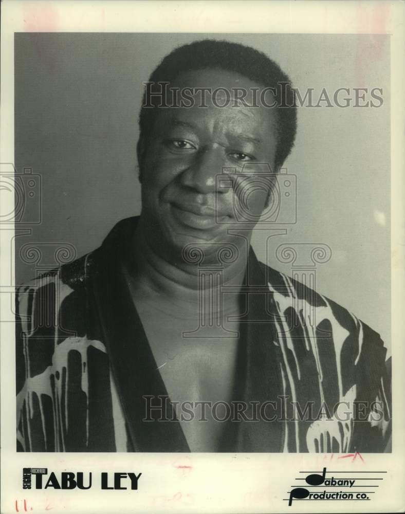 1989 Press Photo Tabu Ley, African rumba singer-songwriter - nop44769-Historic Images