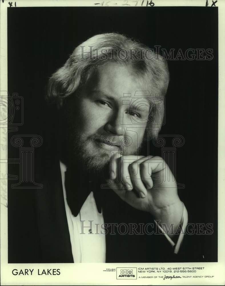 1987 Press Photo Gary Lakes, Recording Artist - nop45243-Historic Images