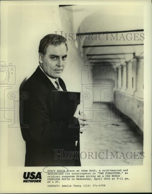 1989 Press Photo Stacy Keach stars as Adam Roth, "The Forgotten" - nop45370-Historic Images