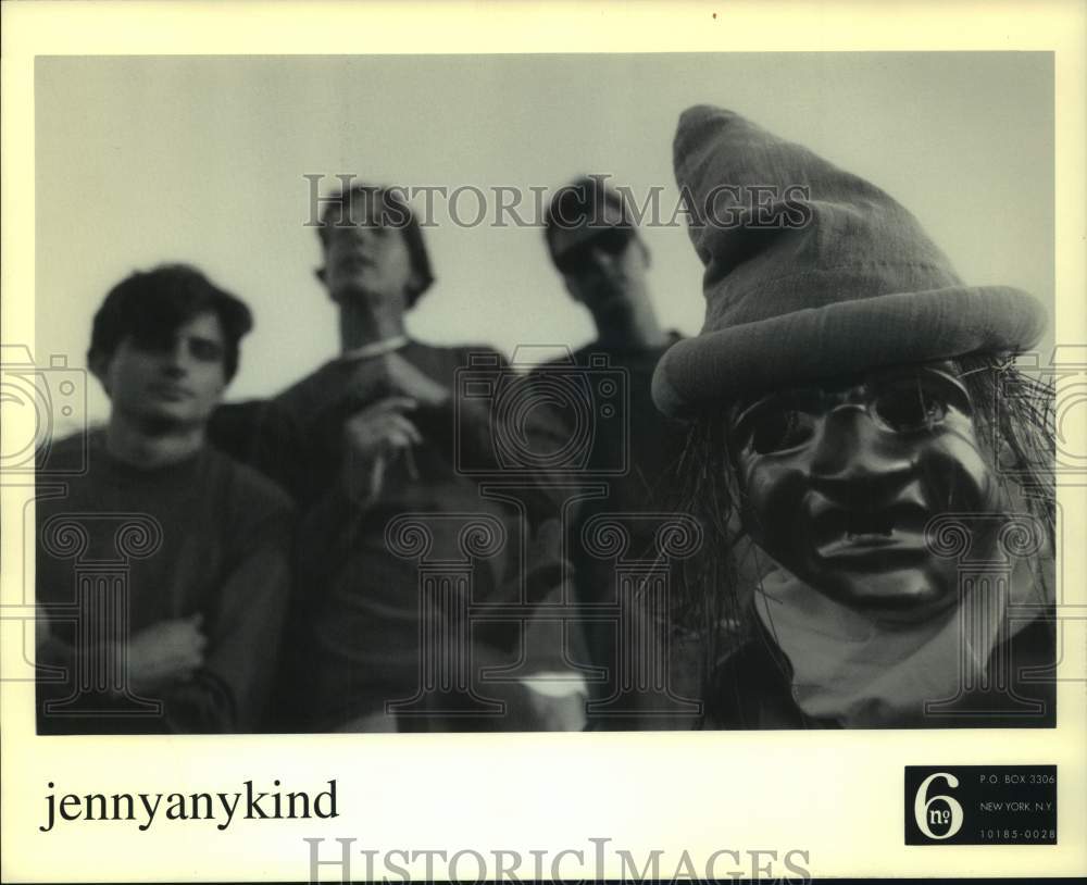 1995 Press Photo Members of Jennyanykind, alternative rock band. - nop45843-Historic Images