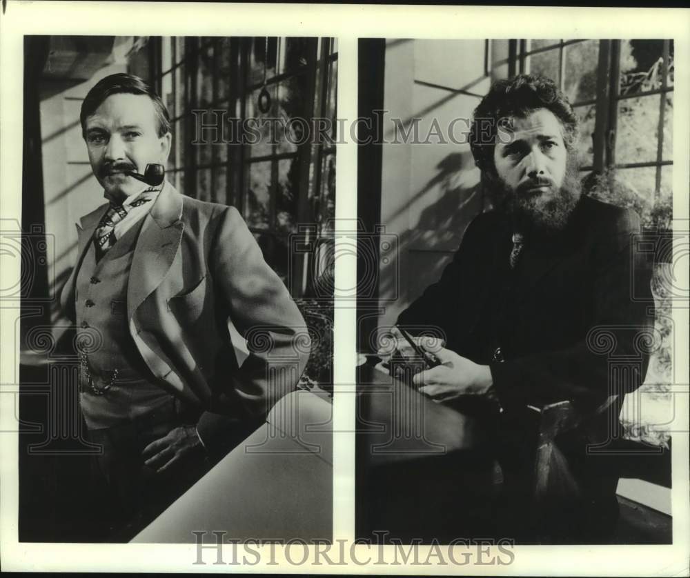 1980 Press Photo Michael Williams &amp; Frank Grimes, Actors - nop45891-Historic Images