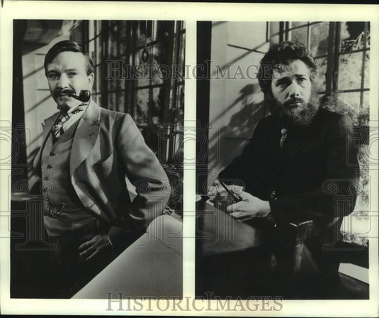 1980 Press Photo Michael Williams & Frank Grimes, Actors - nop45891-Historic Images