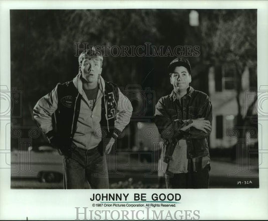 1987 Press Photo Cast in a scene from "Johnny Be Good" - nop45897-Historic Images