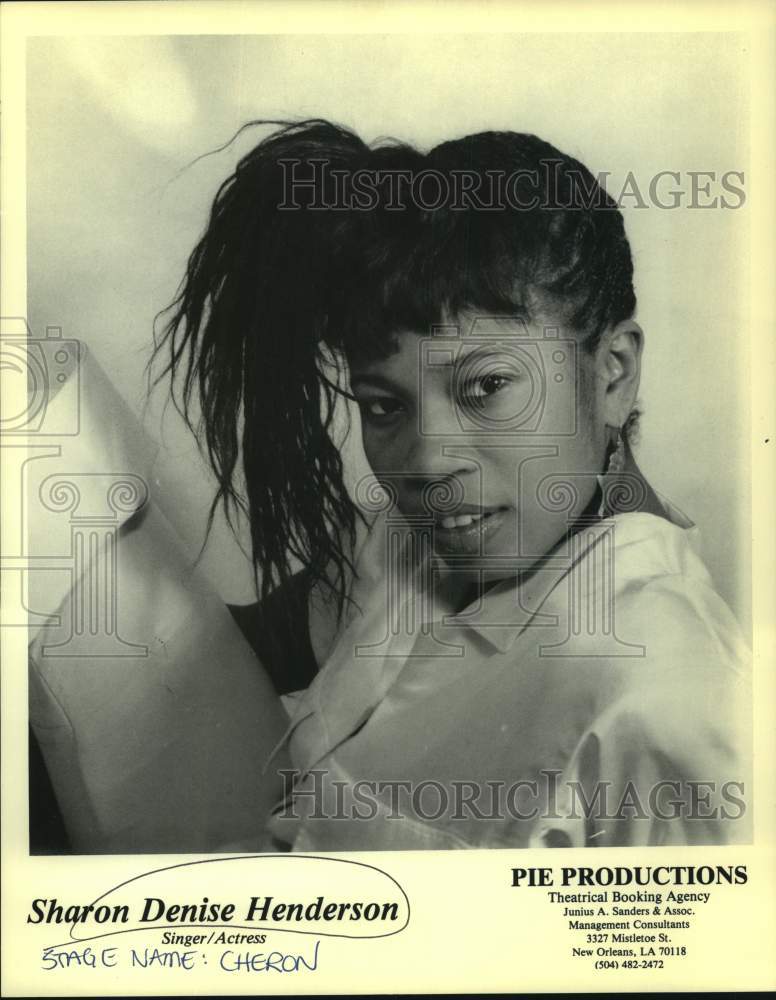 1989 Press Photo Sharon Denise Henderson, singer and actress - nop46057-Historic Images