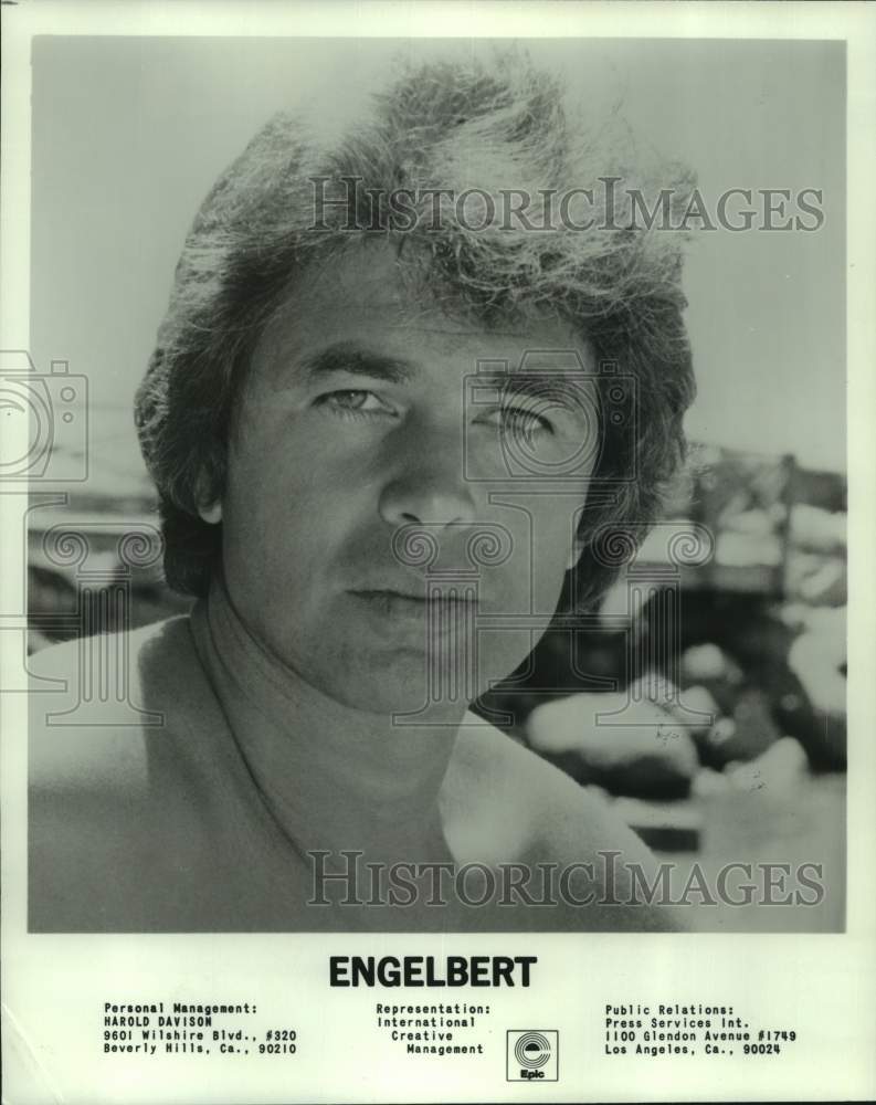 1980 Press Photo Engelbert Humperdinck, English traditional pop singer.-Historic Images