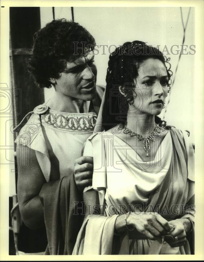 1984 Nicholas Clay and Olivia Hussey in &quot;The Last Days of Pompeii&quot; - Historic Images