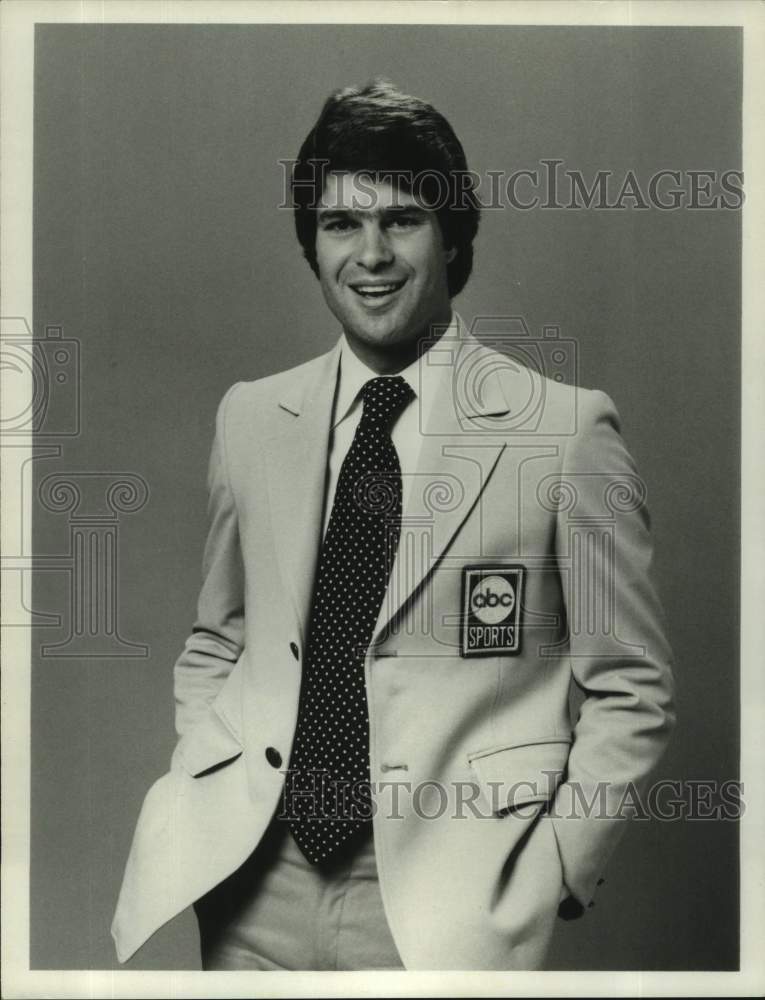1980 Press Photo Jim Lampley, play-by-play announcer on "NCAA Football" series-Historic Images