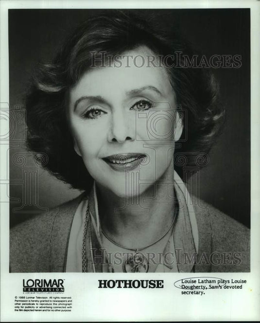 1988 Press Photo Louise Latham plays Louise Dougherty in "Hothouse" - nop46743-Historic Images