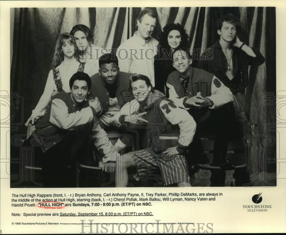 1990 Press Photo The Hull High Rappers in &quot;Hull High&quot; on NBC Television Network-Historic Images