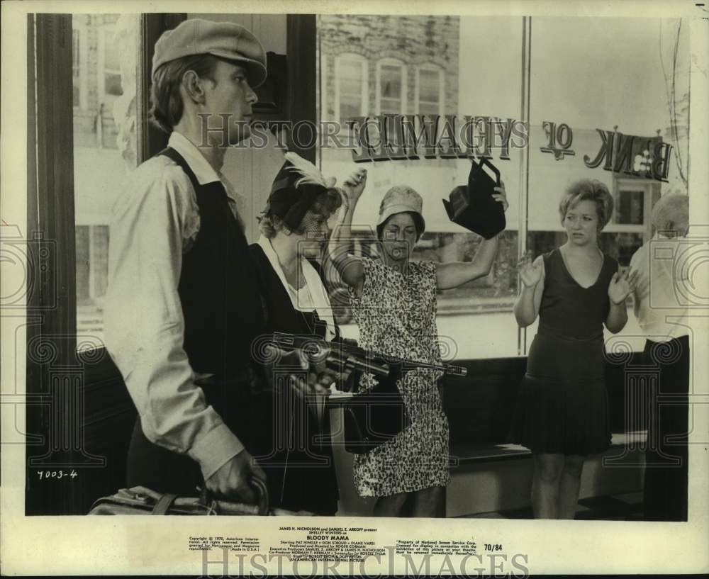 1970 Press Photo Actor Clint Kimbrough, co-stars in &quot;Bloody Mama&quot; scene - Historic Images