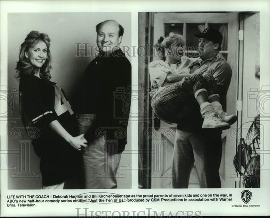 1988 Press Photo Deborah Harmon and Bill Kirchenbauer in "Just the Ten of Us"-Historic Images