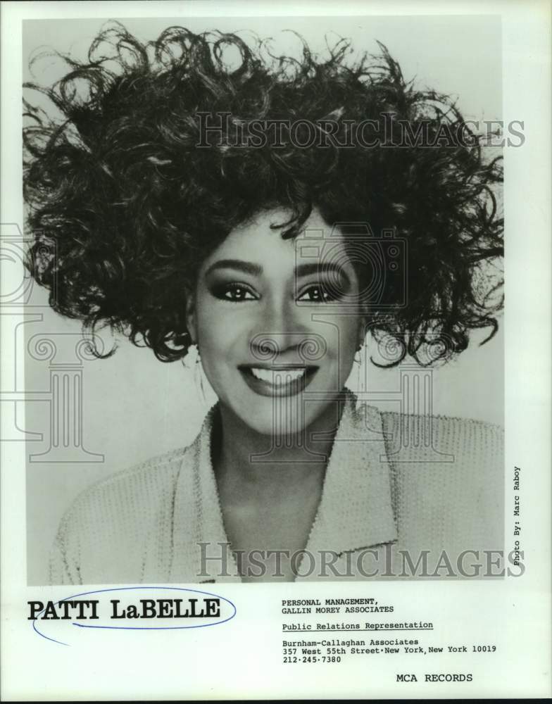 1993 Press Photo Patti LaBelle, Singer in closeup - nop47437-Historic Images