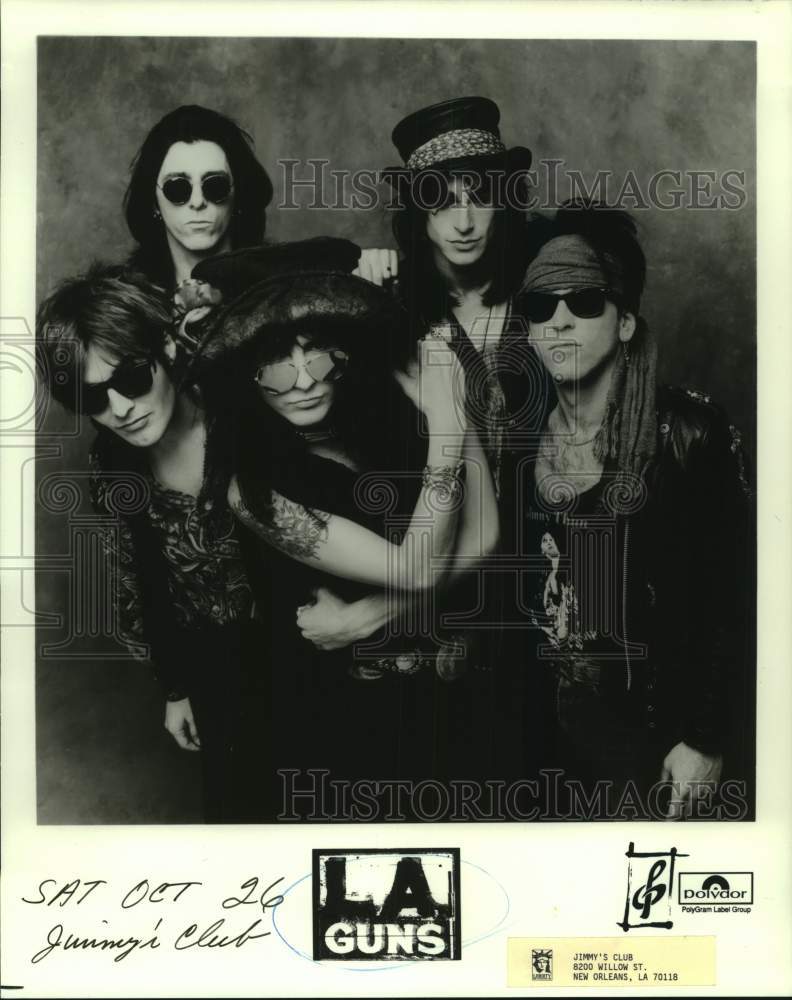 1991 Press Photo Members of the band L.A. Guns - nop47456-Historic Images