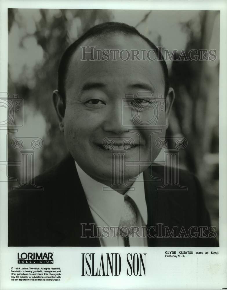 1989 Press Photo Clyde Kusatsu stars as Kenji Fushida, M.D. in &quot;Island Son.&quot;-Historic Images