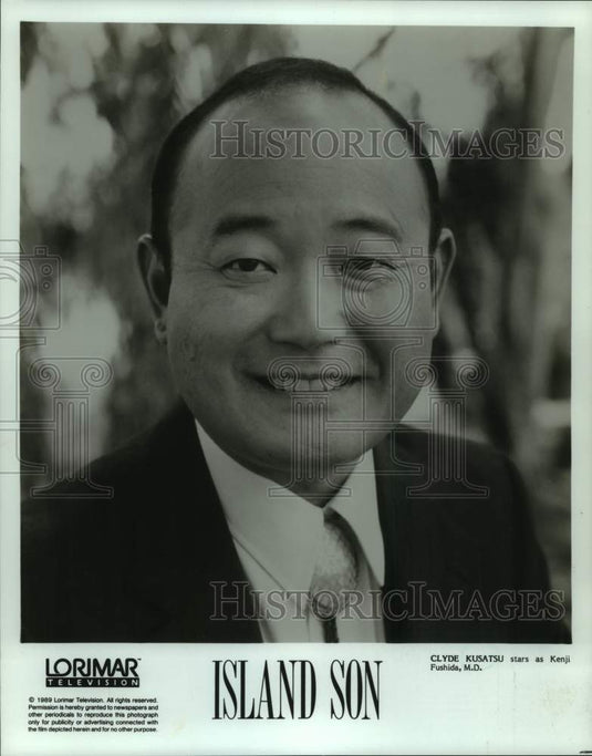 1989 Press Photo Clyde Kusatsu stars as Kenji Fushida, M.D. in "Island Son."-Historic Images