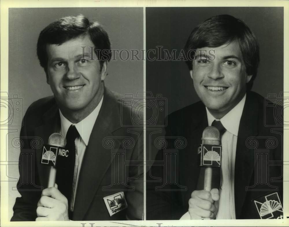 1983 Press Photo Tony Kubek and Bob Costas, NBC Baseball Commentators-Historic Images