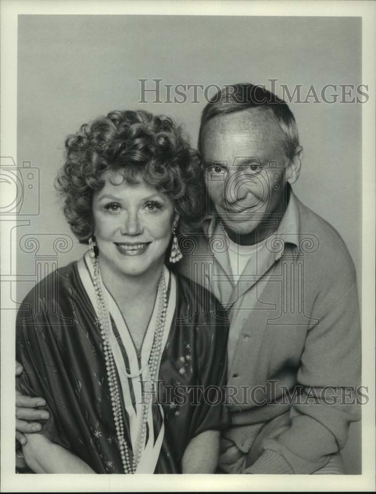 1979 Press Photo Actors Audra Lindley, Norman Fell in "The Ropers" on ABC-TV-Historic Images