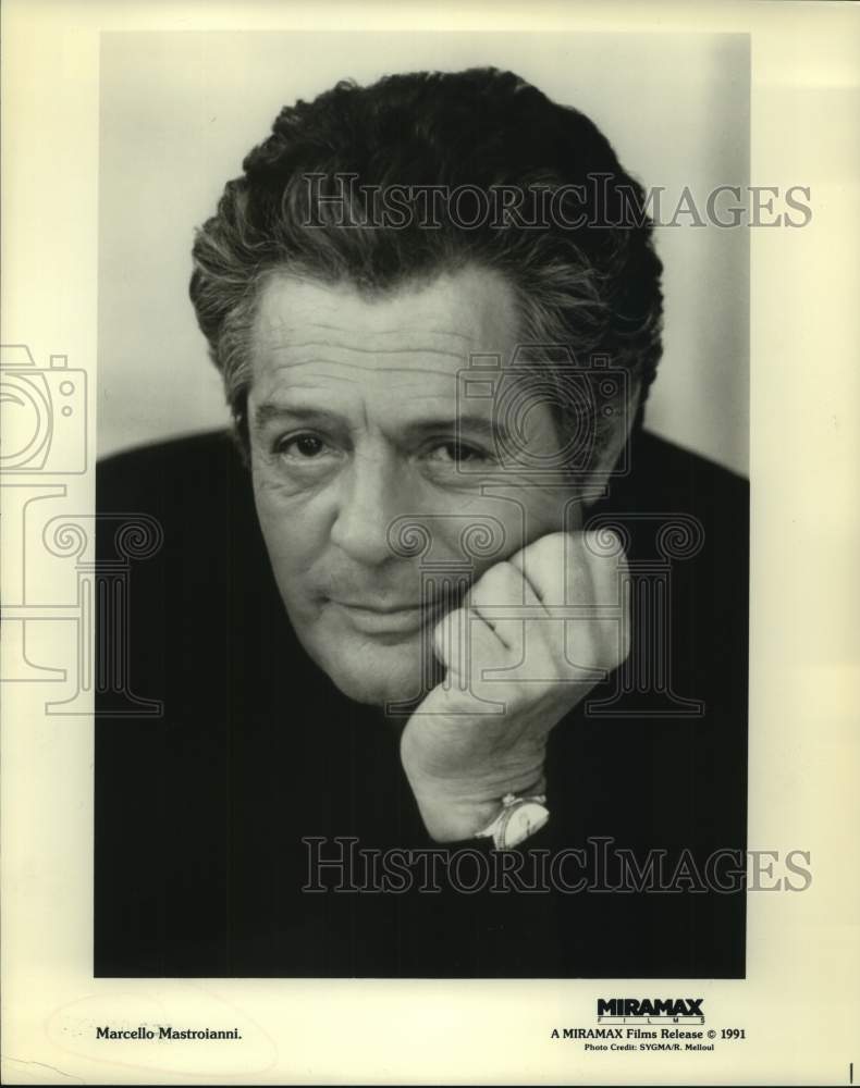 1991 Press Photo Marcello Mastroianni, Actor - nop48445-Historic Images