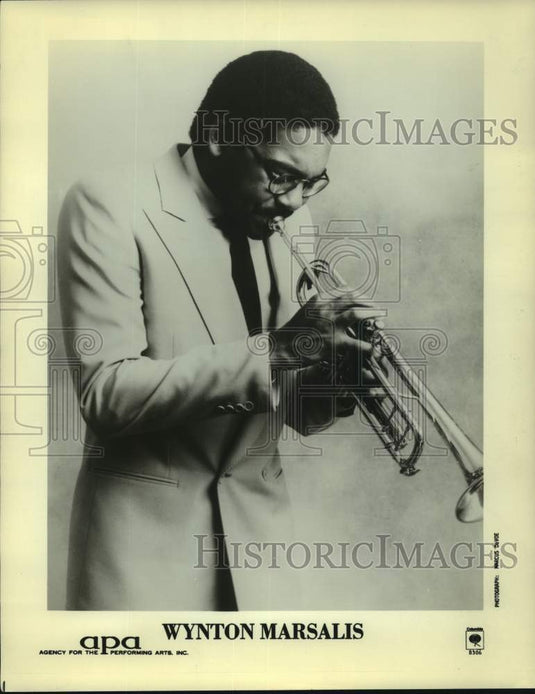 1986 Press Photo Trumpet sensation Wynton Marsalis at New Orleans' Symphony-Historic Images