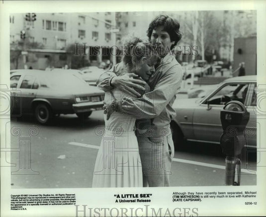1982 Press Photo Universal's "A Little Sex" stars Tim Matheson and Kate Capshaw.-Historic Images