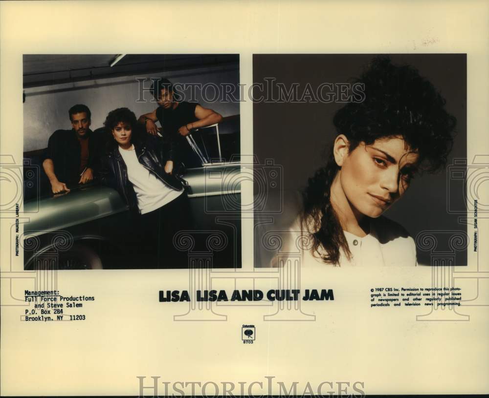 1987 Press Photo Lisa Lisa and Cult Jam recording artists - nop48667-Historic Images