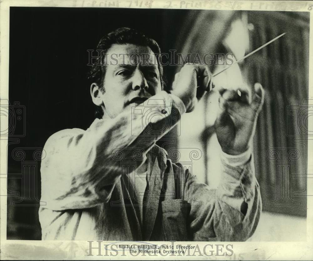 1980 Press Photo Minnesota Orchestra music director Neville Marriner - nop48795-Historic Images