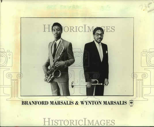 1982 Press Photo Musicians Branford Marsalis & Wynton Marsalis - nop48800-Historic Images
