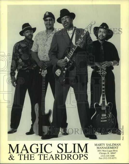 1985 Press Photo Magic Slim & The Teardrops - nop48974-Historic Images