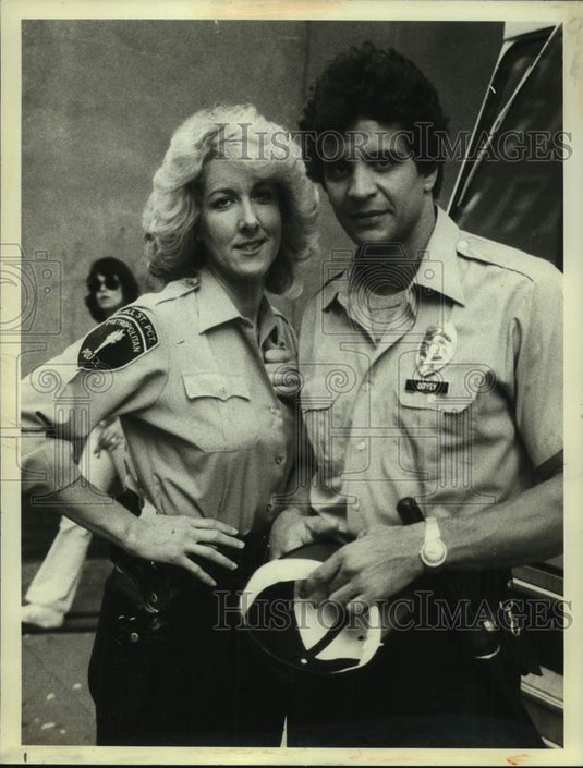 1981 Press Photo Ed Marino & Betty Thomas in "Hill Street Blues" - nop49078-Historic Images