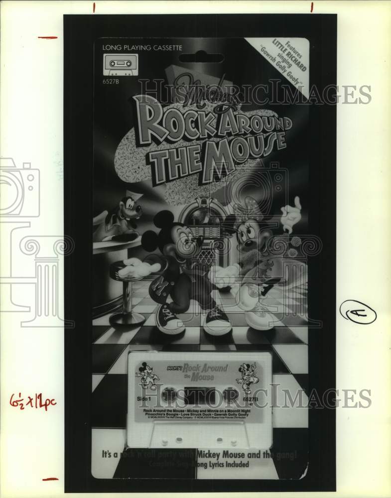 1991 Press Photo Mickey&#39;s Rock Around the Mouse Cassette Tape - nop49651-Historic Images