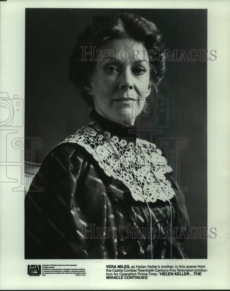 1984 Press Photo Vera Miles, the mother, in &quot;Helen Keller The Miracle Continues&quot;-Historic Images