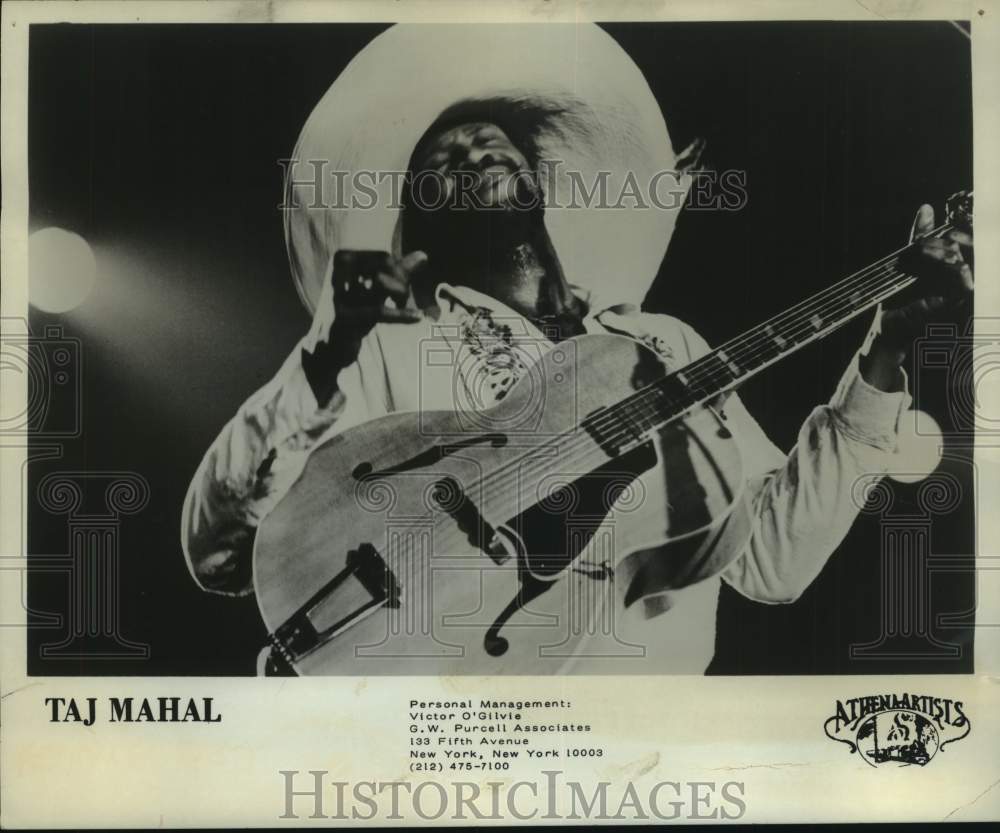 1979 Press Photo Taj Mahal&#39;s talents include calypso and reggae - nop49955-Historic Images