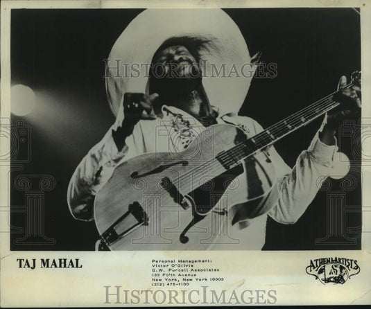 1979 Press Photo Taj Mahal's talents include calypso and reggae - nop49955-Historic Images