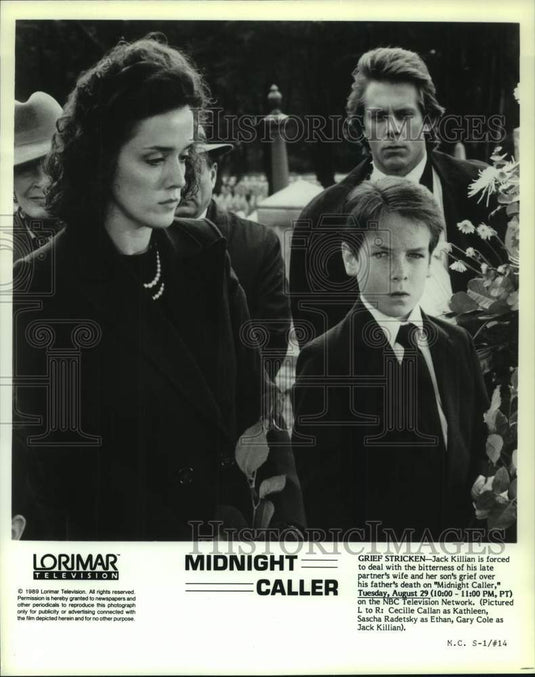 1989 Press Photo Gary Cole and cast of NBC-TV's "Midnight Caller." - nop50663-Historic Images