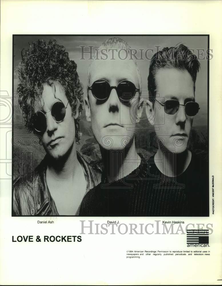 1994 Love & Rockets band members - Historic Images