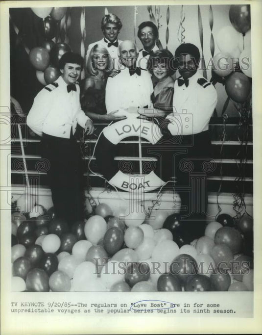 1985 Press Photo The regulars of popular series "Love Boat" begins ninth season-Historic Images