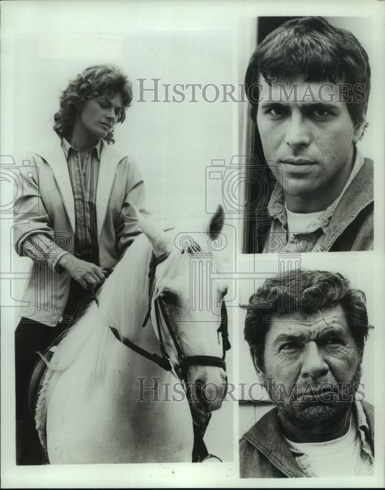 1983 Press Photo Nick Mancuso and cast of &quot;Desperate Intruder.&quot; - nop51240-Historic Images