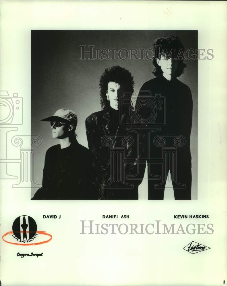 1987 David J, Daniel Ash, Kevin Haskins of "Love And Rockets" - Historic Images