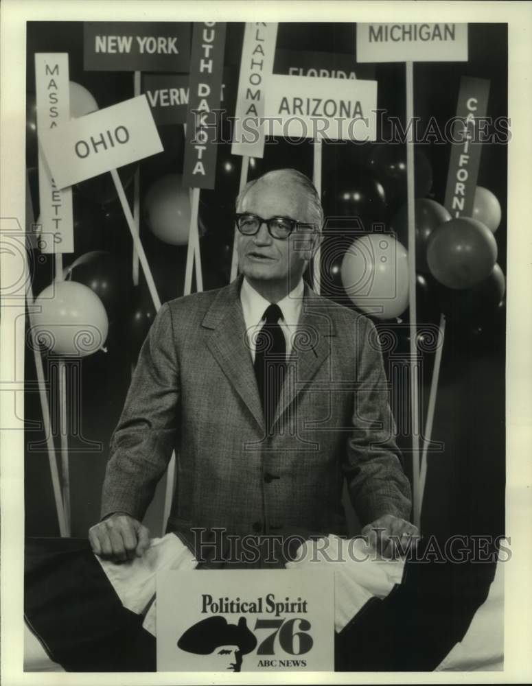 1976 Press Photo Senator Barry Goldwater of Arizona, to be guest commentator-Historic Images