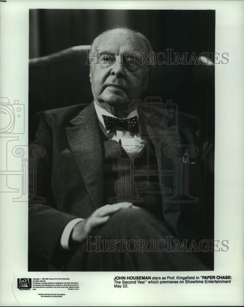 1984 Press Photo Actor John Houseman in &quot;Paper Chase: The Second Year&quot;-Historic Images